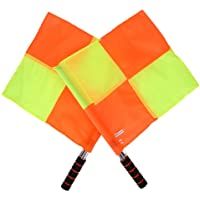 VGEBY1 Bandera de Linesman- 2PCS Brightley Colorful Sports Match Soccer Fútbol Hockey Árbitro Lineman Flag con Bolsa de…
